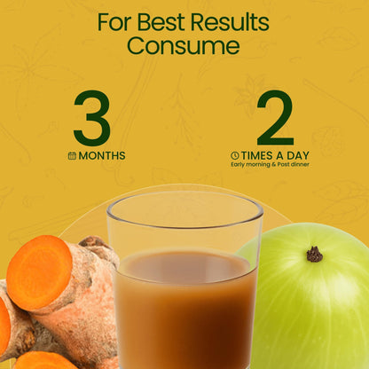 Krishna's Fat Reducer Juice - 500 ml | 12 Powerful herbs for Weight Management | Amla, Harad, Daru Haridra, Sunn Hemp | Aids Metabolism and Digestion