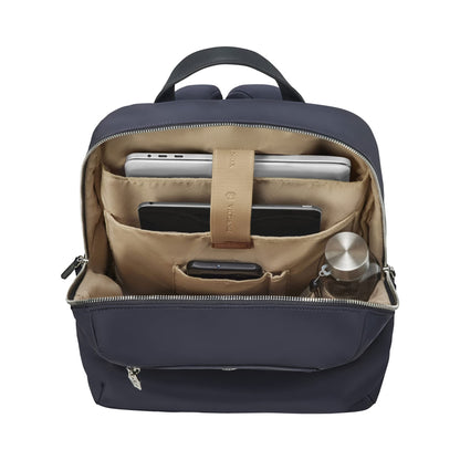 Victorinox Victoria Signature Women Compact Backpack, 14'' Laptop & 10'' Tablet Pocket, Midnight Blue, Swiss designed (612204)