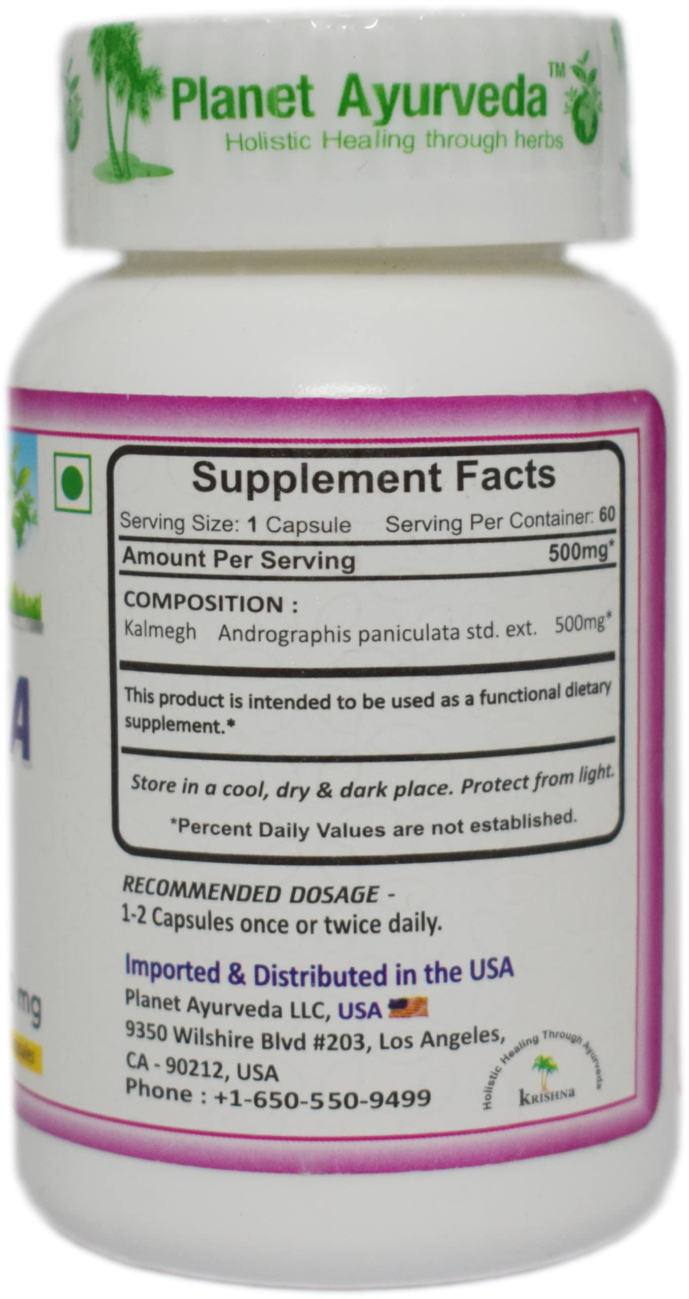 Planet Ayurveda Indian Echinacea Capsules - 60 Capsules | Removes Liver- image 3