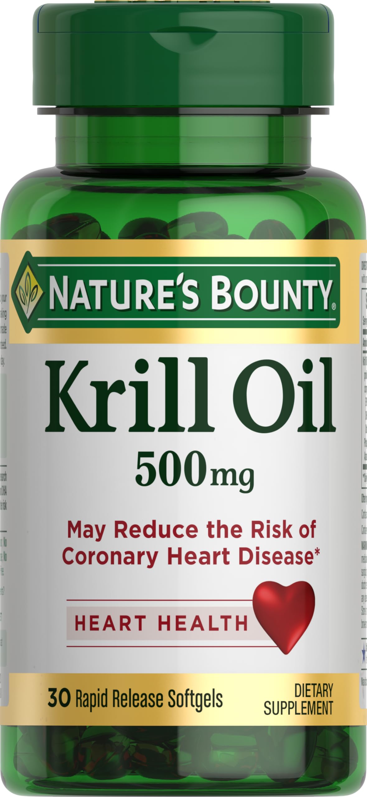 Nature's Bounty Krill-500 mg Oil, 30 Softgels