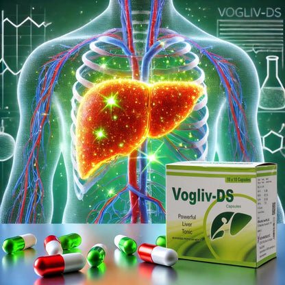 Vogue Wellness VOGLIV-DS Ayurvedic Liver Tonic Capsules – Herbal Liver Detox & Regeneration Supplement | Supports Digestion & Fatty Liver Health | 10 X 10 Capsules