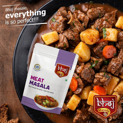 Bhoj Masale Meat Masala Powder 200GM | Traditionally Blended Authentic Natural | For Healthy Delicious & Flavourful Cooking | No Preservatives