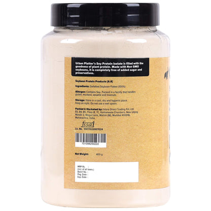 Urban Platter Soya Protein Isolate Powder, 400g- image 8