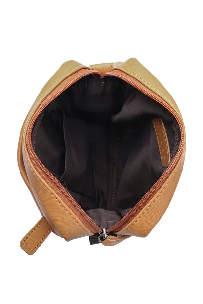 Cross Unisex Sling Bag | Slim Cross Body Multipurpose Hand Bag | Sling Bag For Both Men & Women | Best for Office, Cash, Business Collection, Travelling - Tan