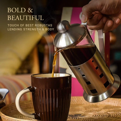 Sidapur-French Press Coffee Bag-Coarsely Ground-80% Arabica 20% Robusta-For French Press-500Gms