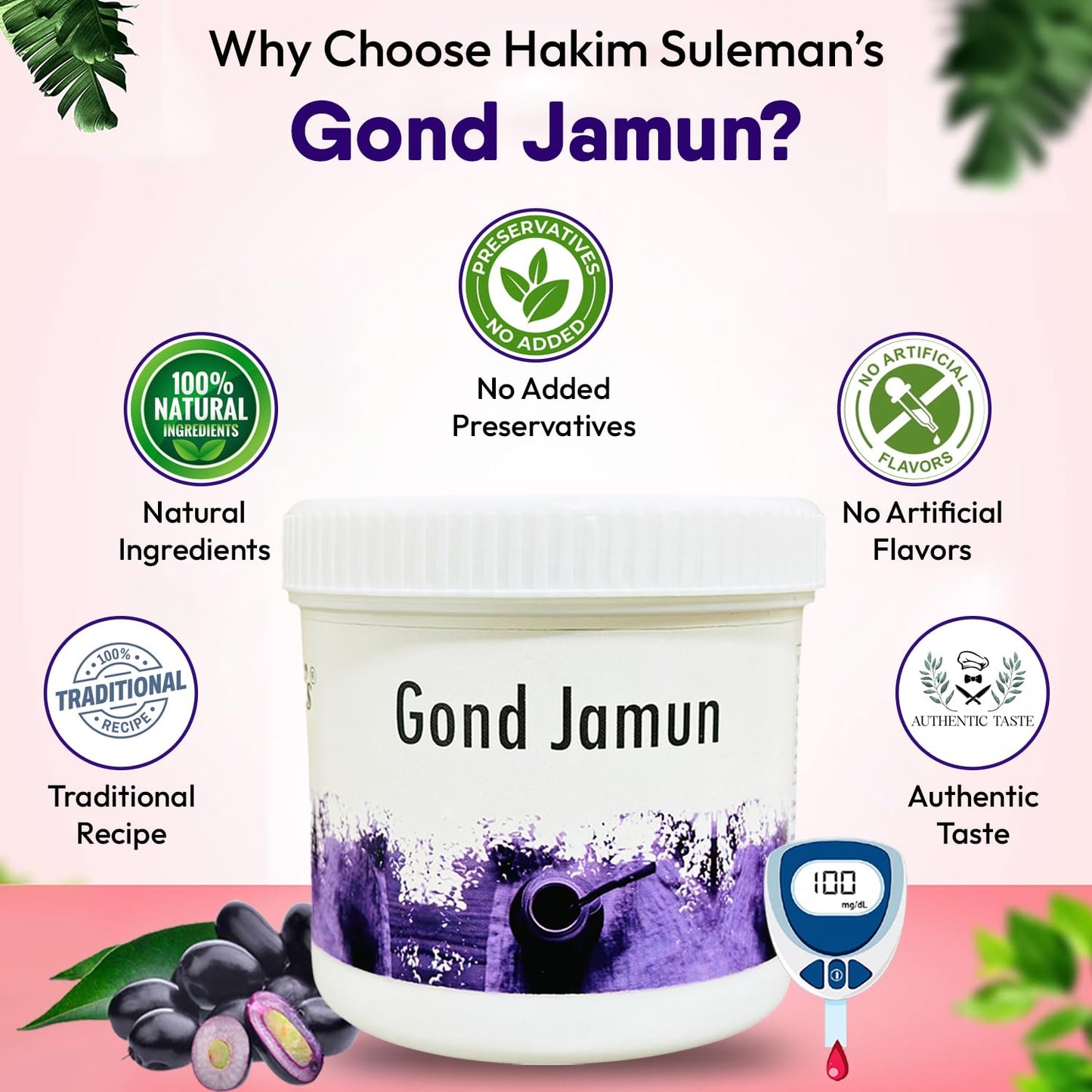Hakim Suleman's Gond Jamun and Kalonji Shampoo Combo Pack | Herbal Wellness & Hair Care Duo | Everyday Care Essentials