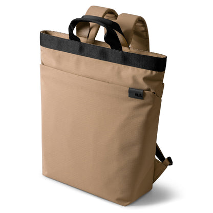 DailyObjects Water Resistant Pivot Carrypack Bag for Men & Women|Fits 13/14/15.6 inch Laptop/Macbook Pro/Air|Lightweight| Backpack (21L)|Office Use/Travel|Multi Pocket|Adjustable Shoulder Strap-Beige