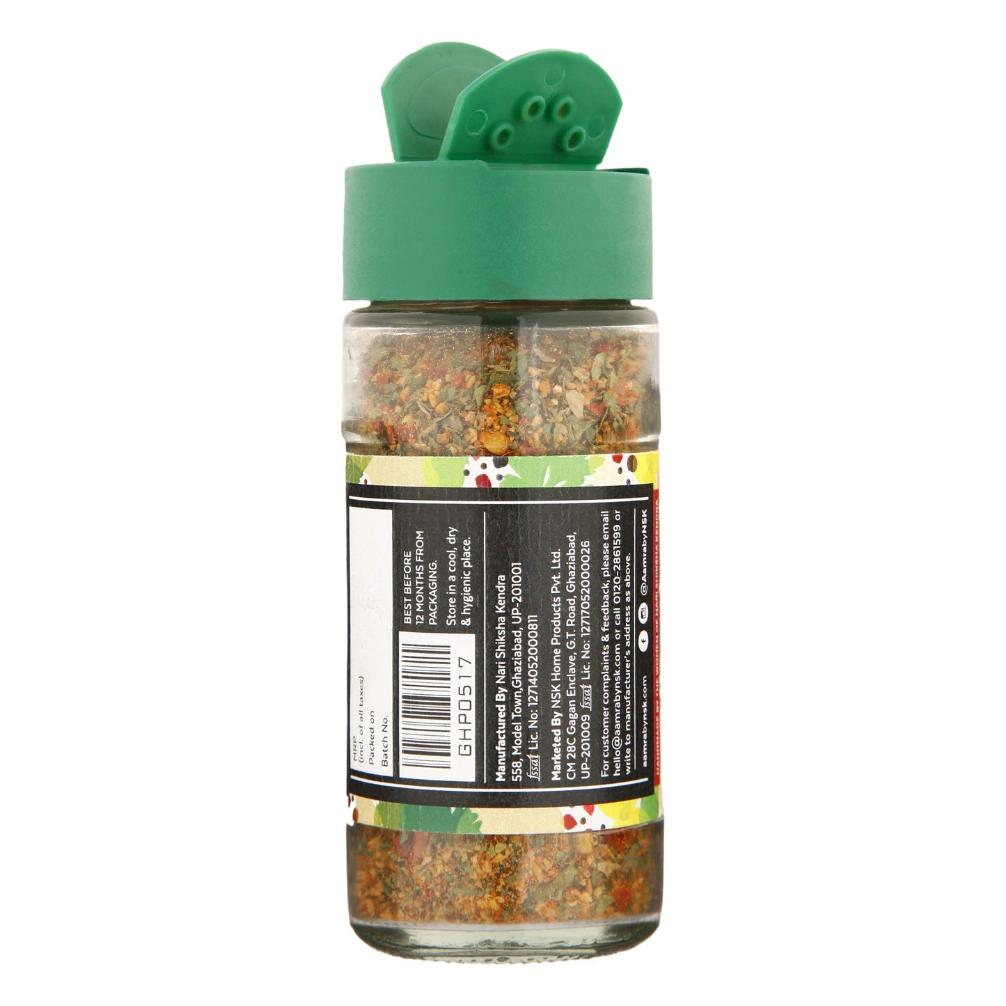 Aamra Garlic Herb Pepper 50g (Mixed Herbs- seasoning for pizzas, pasta, soups, salads)- No preservatives