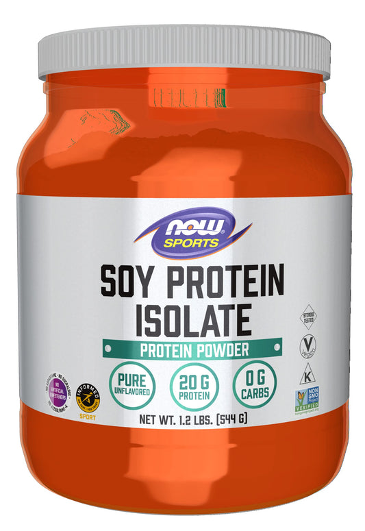 Now Foods Soy Isolate, Non-GMO, Pure, Unflavoured 544g
