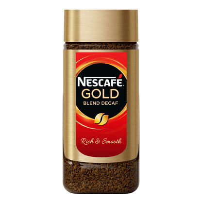 Nescafe Gold Instant Decaf Coffee Powder | Premium Imported Coffee | Freeze Dried | Rich & Smooth Taste | 100gm Jar