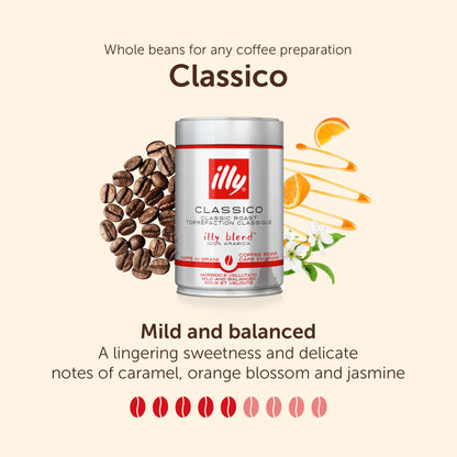 Illy Regular Coffee Beans, 250 Gram, Can, Vegetarian