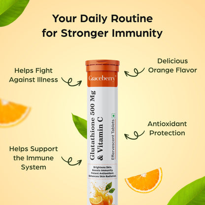 Graceberry L-Glutathione Tablets for Radiant Skin Health | 60 Effervesc- image 3