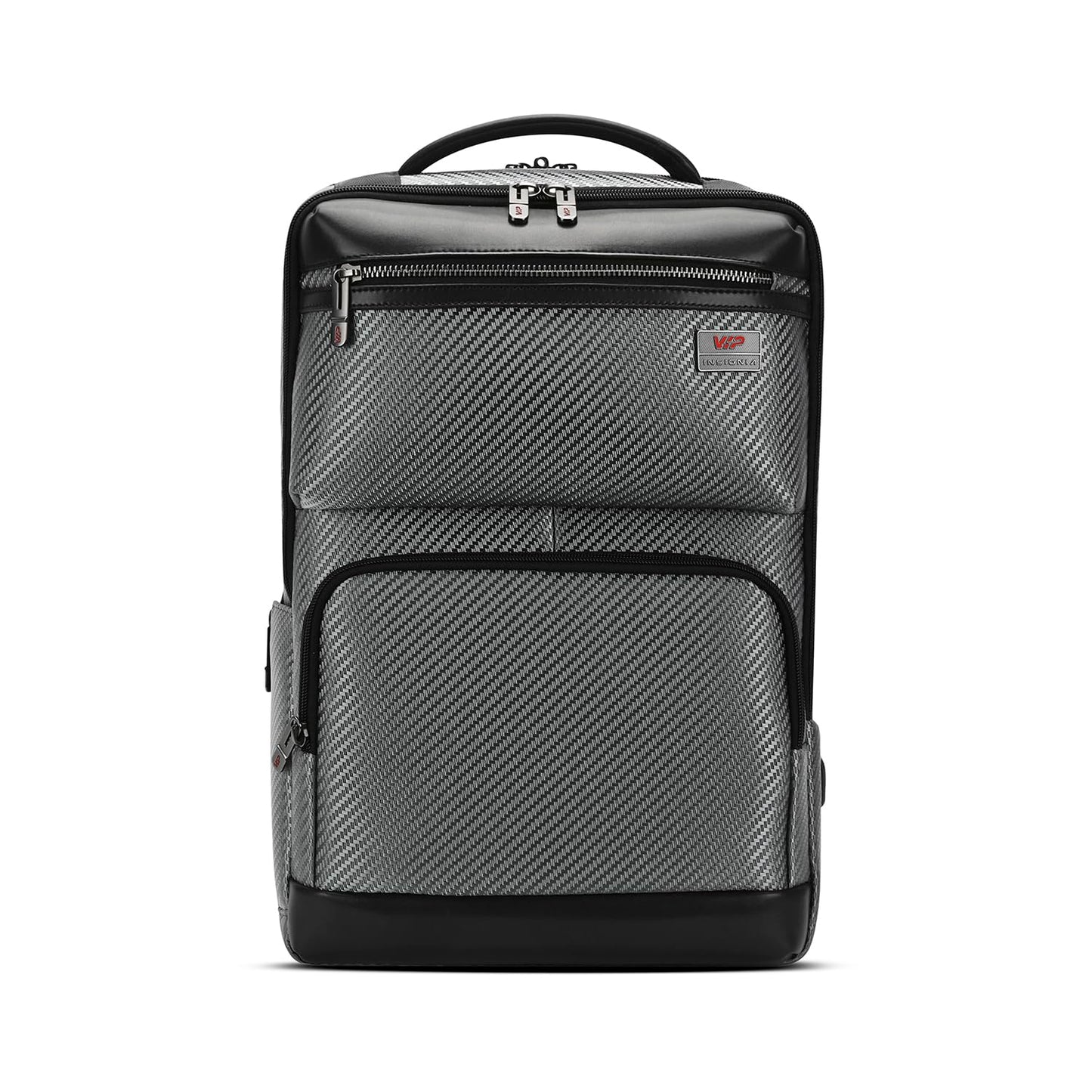 VIP Urban 17 Inch Compatible Laptop Backpack 25L + 5L Expandable | Water-Resistant with USB Charging Port | Padded Laptop Sleeve, 2 Compartments | Office & Travel Backpack for Men & Women (Mesh Grey)