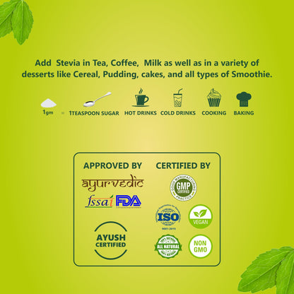 Zindagi Stevia Liquid Drops & Stevia Powder Sachets – Family Combo Pack