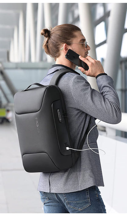 BROGBUS New Anti Thief Laptop Bag Backpack Fits for 15.6 inch Laptop Backpack Multifunctional Backpack WaterProof for Business Shoulder Bags (Grey)