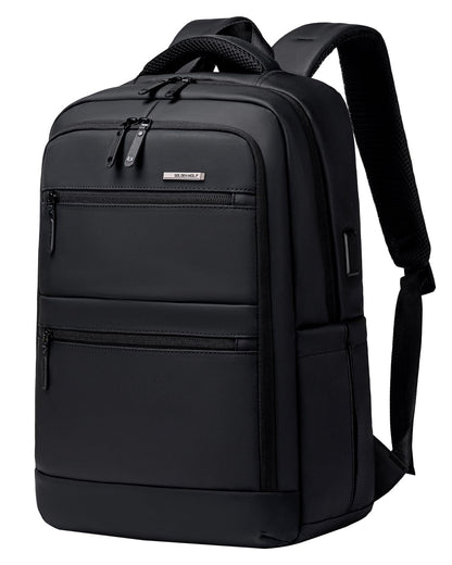 GOLDEN WOLF Business Backpack for Men Multi-pocket 15.6" Laptop Bag Water-resistant 21L Medium Backpack for Office College Daily Use