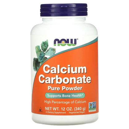 NOW Foods Calcium Carbonate Powder -- 12 oz