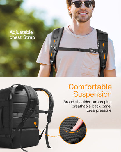 Inateck Carry On Travel Backpack, Airline Approved, Water-resistant Hand Luggage for Business Travellers, Commuters and Outdoorsmen