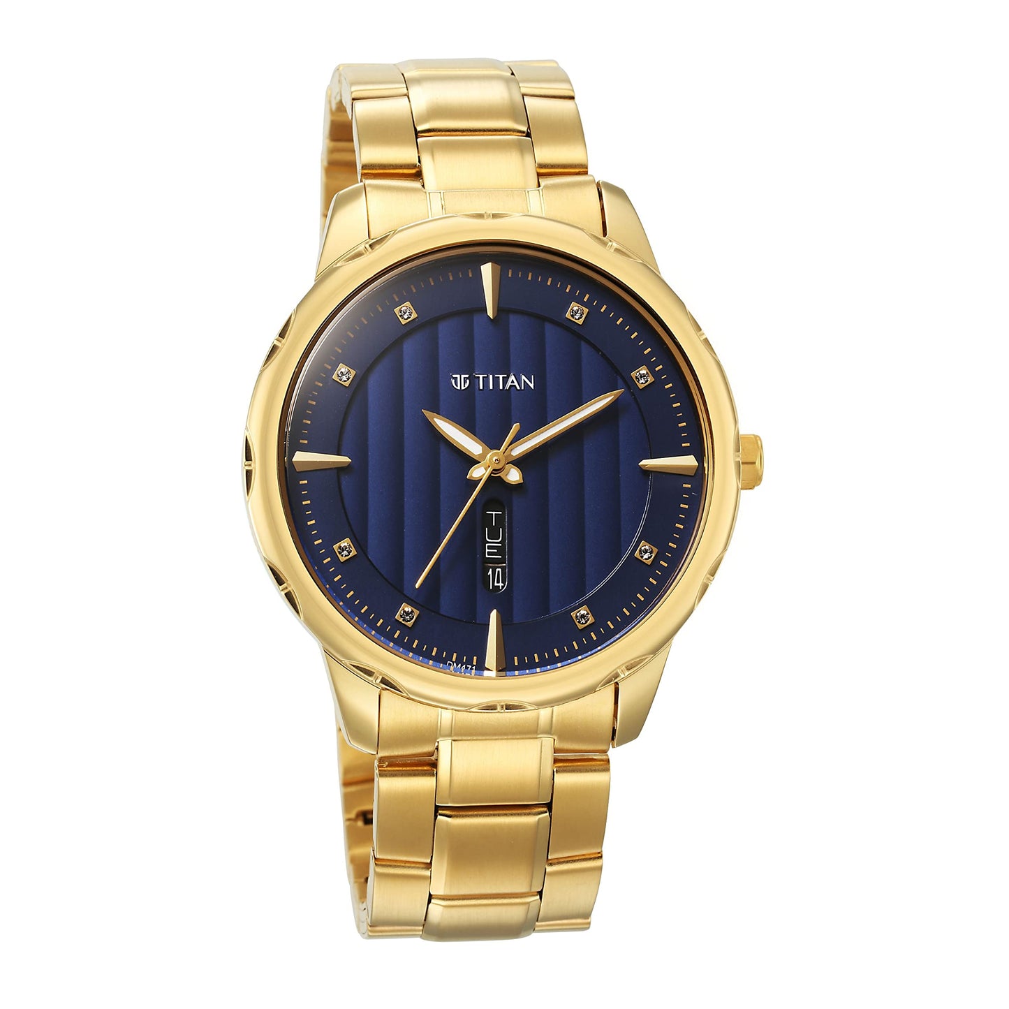 Titan Regalia Opulent Blue Dial Analog with Day and Date Metal Strap Wa- image 5