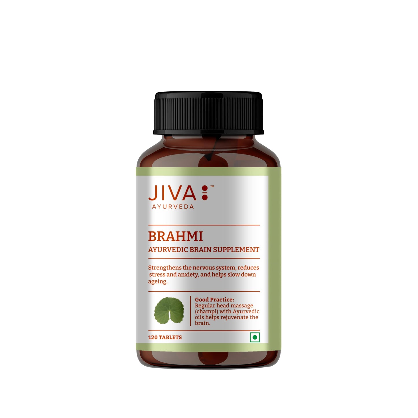 Jiva Brahmi Tablets 500mg | 100% Ayurvedic Formulation Rejuvenates Nervous Syste