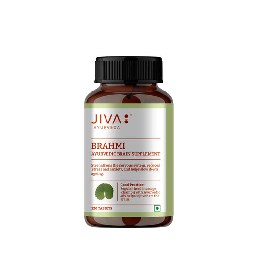 Jiva Brahmi Tablets 500mg | 100% Ayurvedic Formulation Rejuvenates Nervous Syste