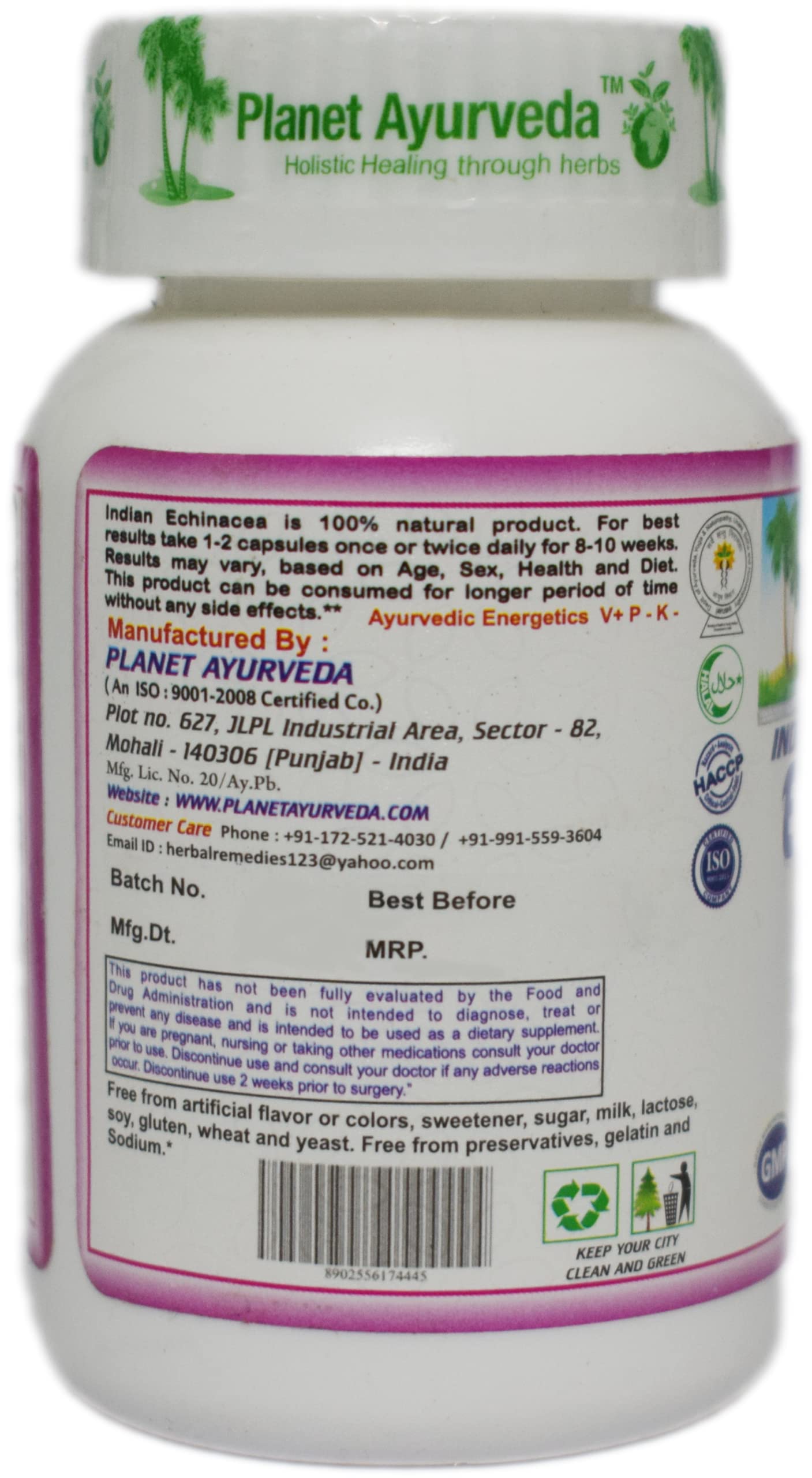 Planet Ayurveda Indian Echinacea Capsules - 60 Capsules | Removes Liver- image 2