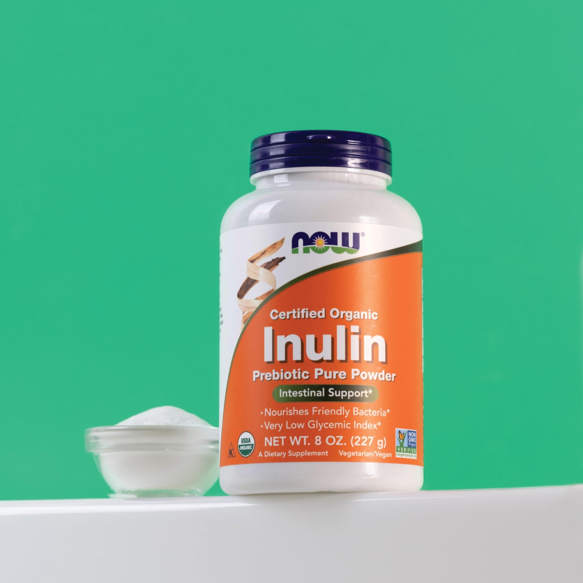 Now Foods Organic Inulin Pure Powder - 227 g- image 4