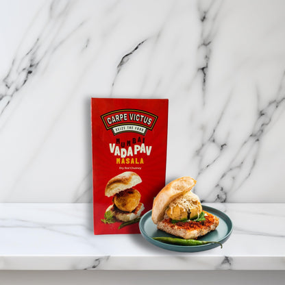 Carpe Victus Authentic Mumbai Vada Pav Masala Powder Mix - 100g | Ready-to-Use Vada Pav Dry Chutney | Spicy & Flavorful Indian Seasoning