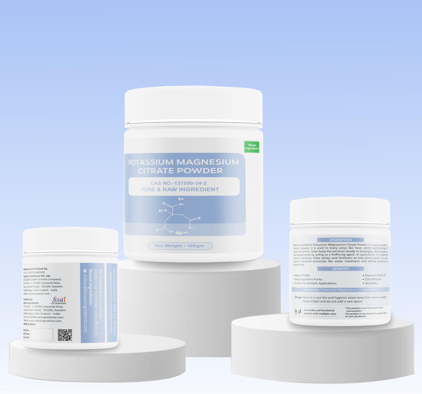 Bioven Ingredients Potassium Magnesium Citrate – 125g