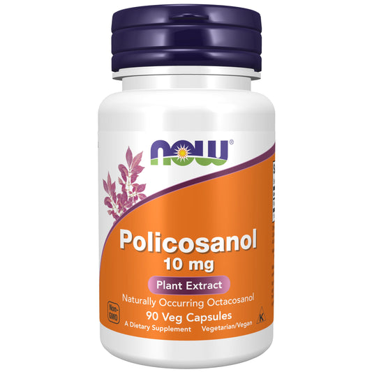 NOW Foods Policosanol 10mg 90 Vcaps