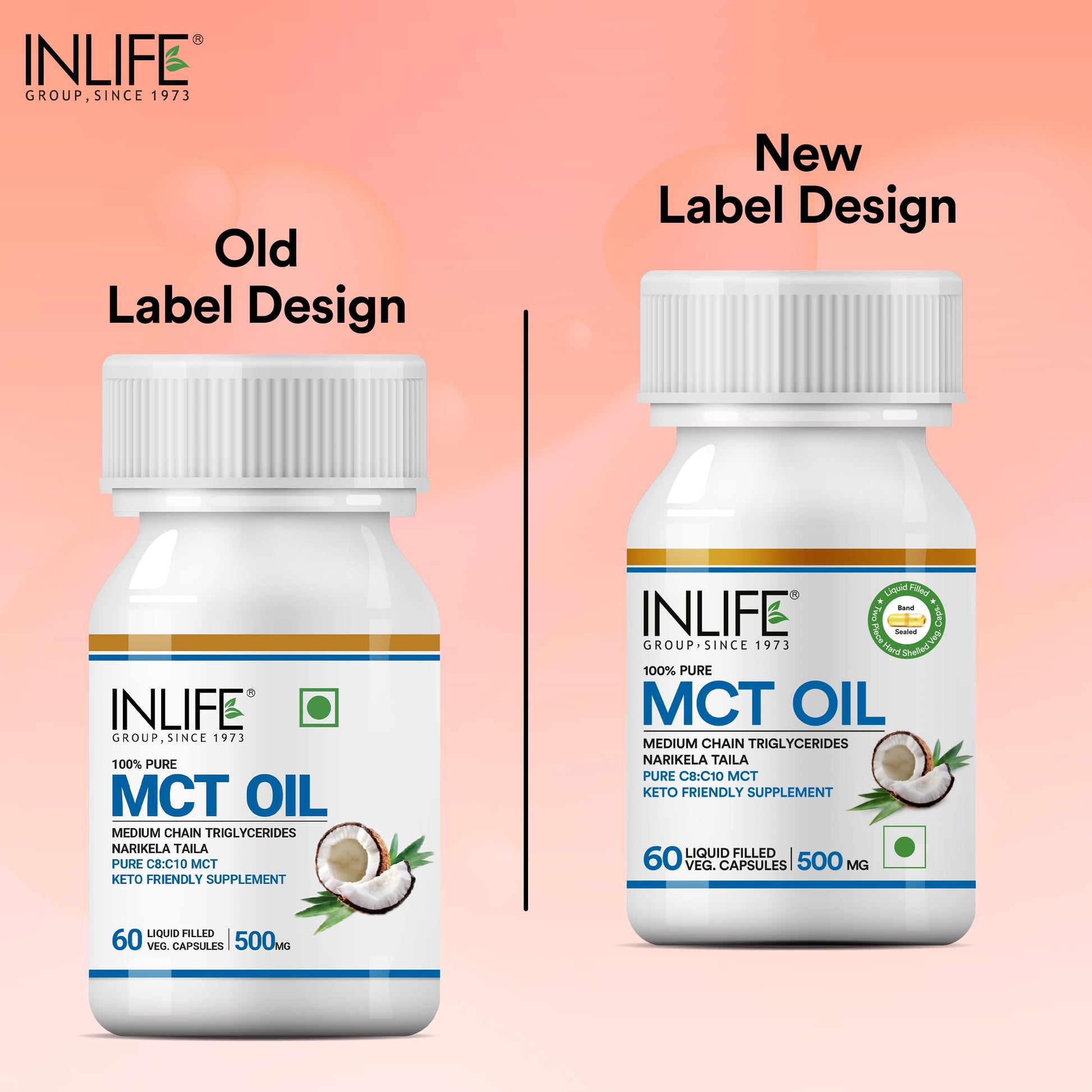 INLIFE Pure MCT Oil C8 C10 Keto Diet Friendly Advanced Products, 500mg- image 6