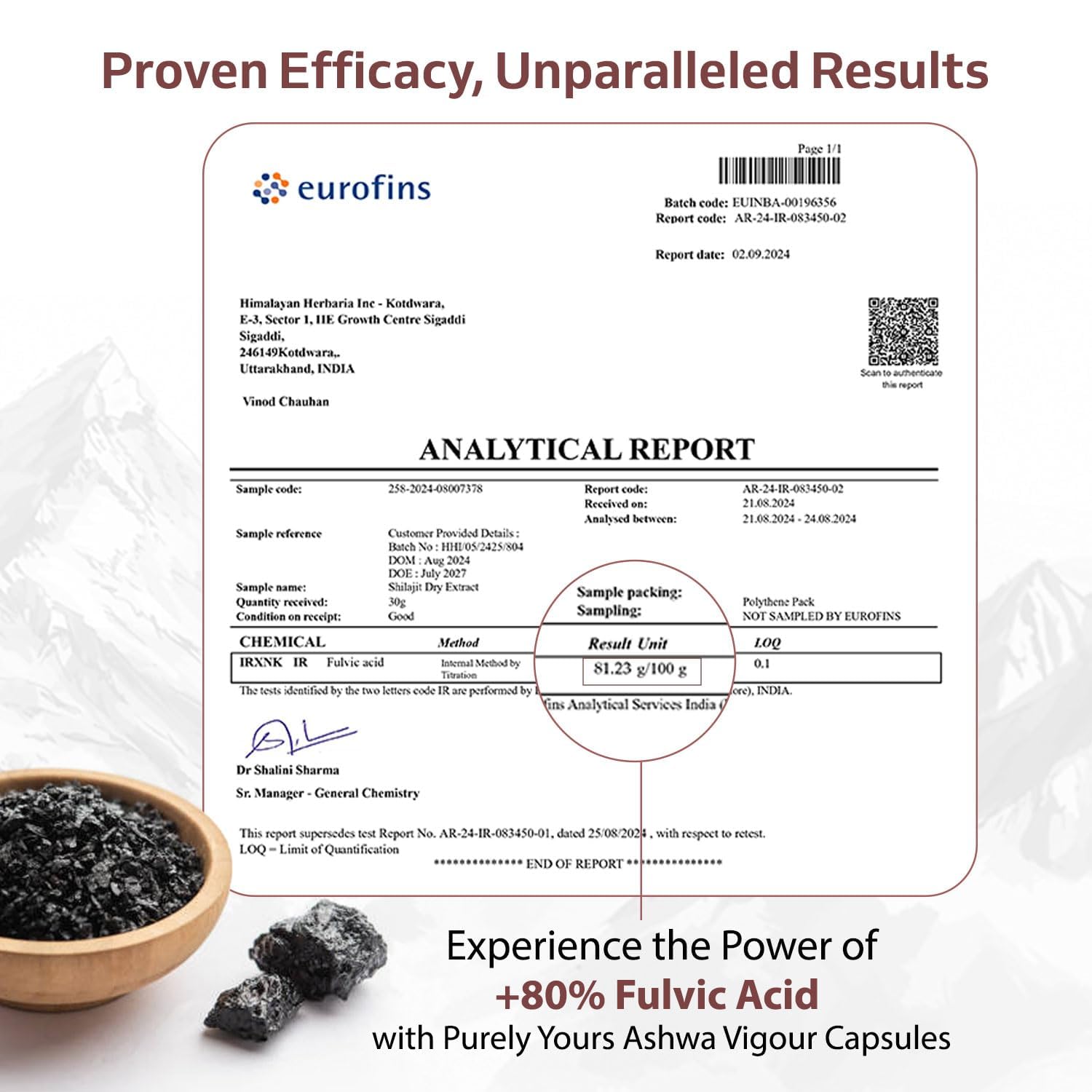 Purely Yours Shilajit/Shilajeet Capsules w/ 80% Fulvic Acid & KSM 66 As- image 6