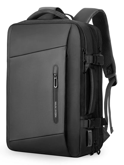 MARK RYDEN Laptop Backpack, 17.3 Inch Large Capacity Business Backpack For Men, Waterproof Expandable Carry-On Travel Backpack, Antitheft School Backpack With Usb Charger - Black