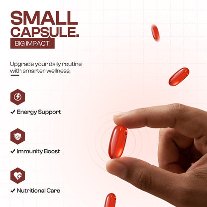 CO-Q NOF Coenzyme Q10 100mg with Selenium 40mcg Softgel Capsules with L-Carnitine, L-Arginine, Lycopene & Multivitamins | Antioxidant for Energy, Fertility, Heart & Cellular Health | 10 Softgels