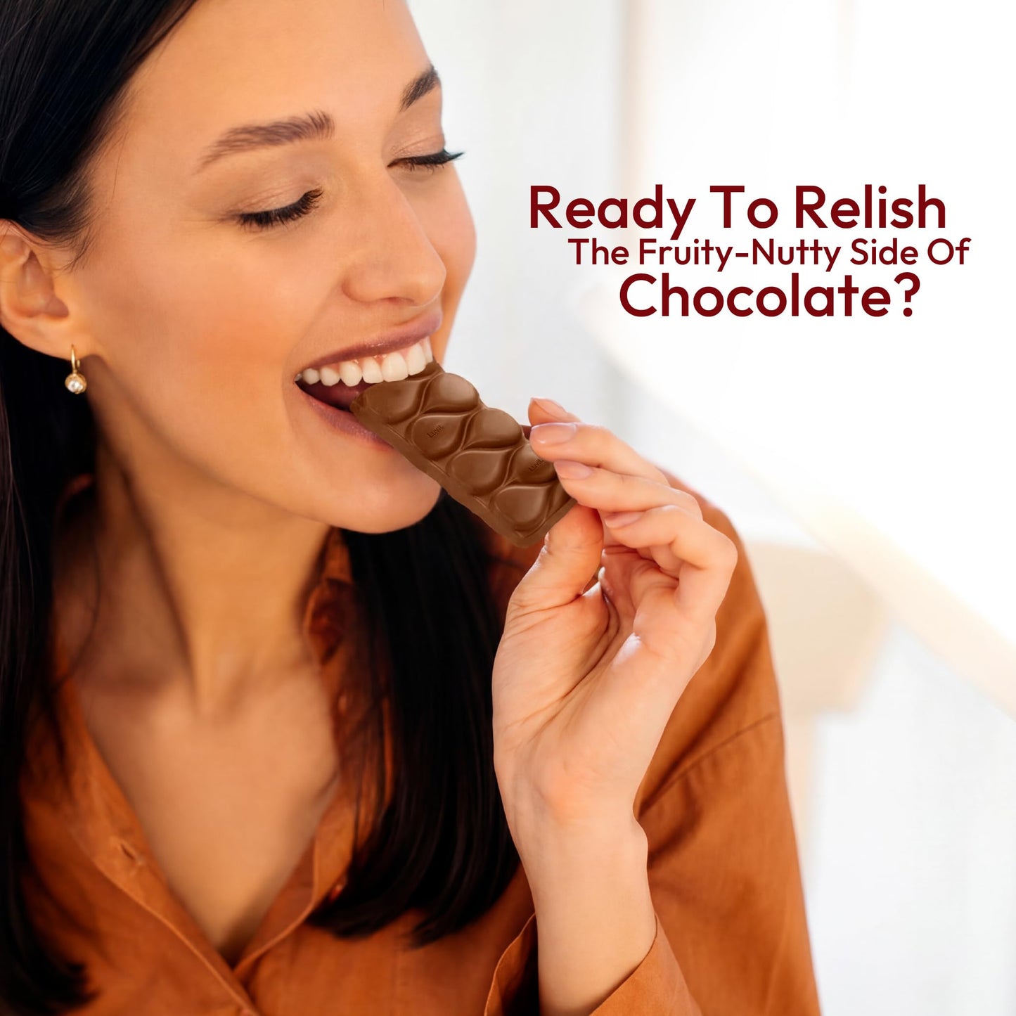 LuvIt. Luscious Fruit & Nut Chocolate Bars | Multipack | Deliciously Smooth | Pack of 6-52g Each