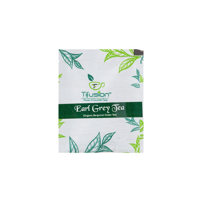 Tifusion Bergamot Earl Grey Organic Green Tea With Natural Bergamot Green Whole Leaf For Healthy Teeth Improves Metabolism Best As A Hot Drink Or Iced Cooler (20 Tea Bags, 20 Serving Cups)