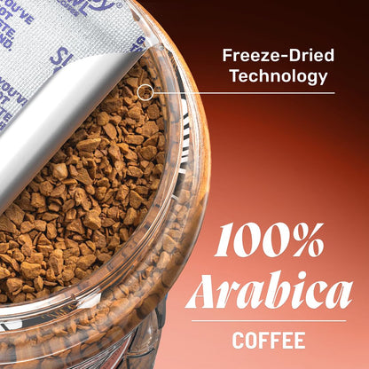 Sleepy Owl Hazelnut Premium Instant Coffee Powder | 100% Arabica Freeze Dried Coffee - 50g | Make Cafe Style Hot or Cold Coffee, Black Coffee, Cappuccino, Latte at Home | Makes 25 Cups