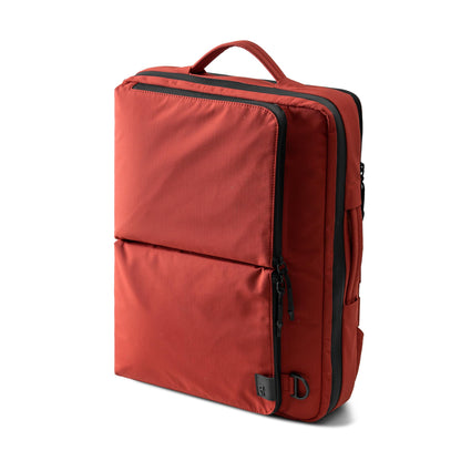 DailyObjects Pivot Convertible Briefpack Bag (16L) |Unisex|Fits 13/14/15.6 inch Laptop/Macbook Pro/Air|Lightweight|Stylish Backpack|Office/Daily Use/Travel|Multi Pocket|Adjustable Strap-Red