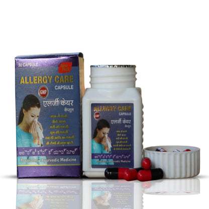 Life Care Ayurvedic Allergy Care Capsules, Natural Herbal Supplement, 30 Capsules
