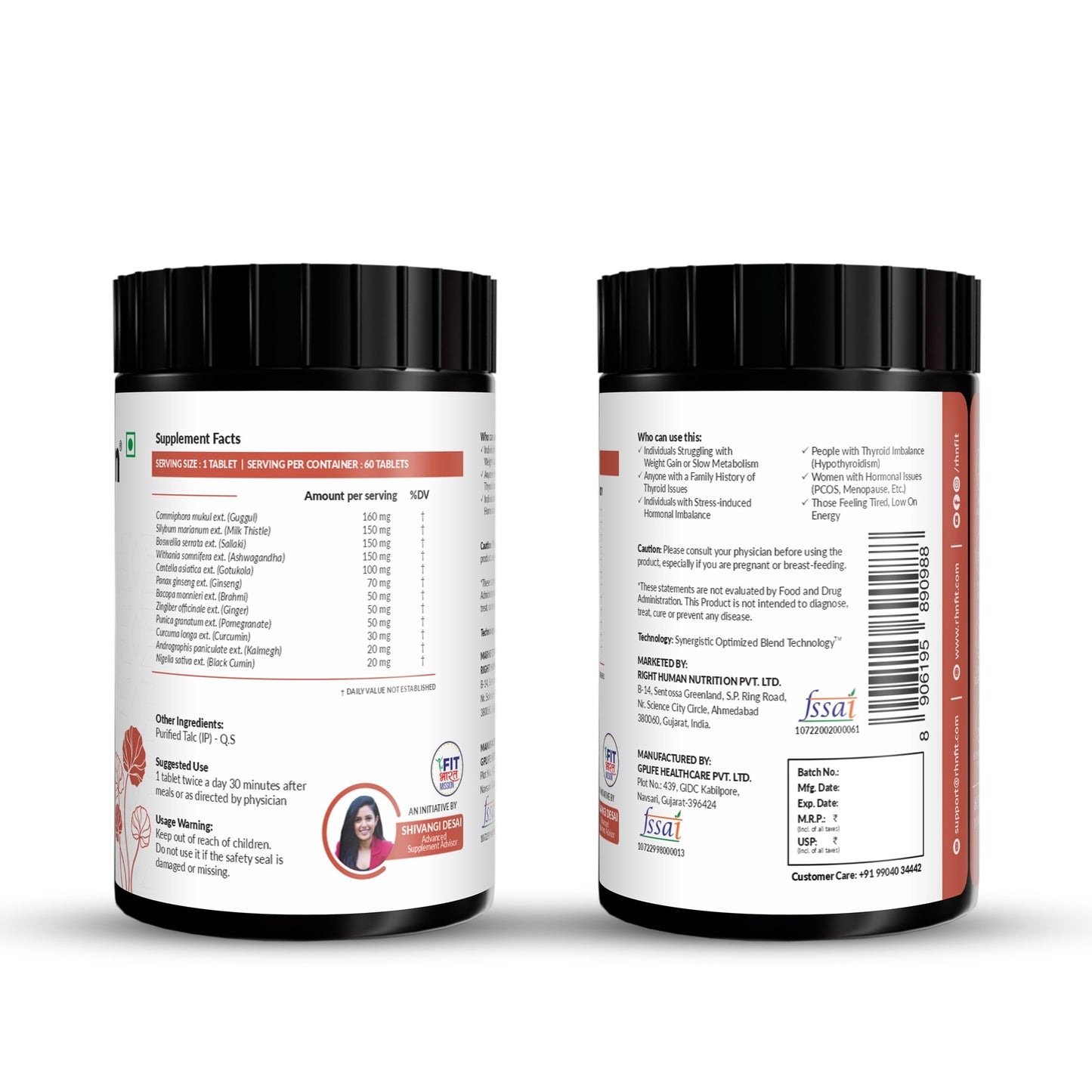SATVAM Thyroid Care (60 Tabs) | For Thyroid Health, Hormone Balance & Improved Energy