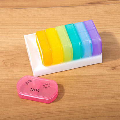 LOOM TREE® Weekly Pill Organizer 2 Times A Day For Pills/Vitamin/Fish Oil/Supplements | Health Care | Pill Boxes, Pill Cases