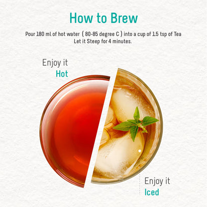 OH CHA - Rose Tea With Mint | 100gms, Herbal for Weight Loss | Natural Rose Petals and Peppermint Leaves | for Healthy Skin & Hair | 100% Whole Leaf