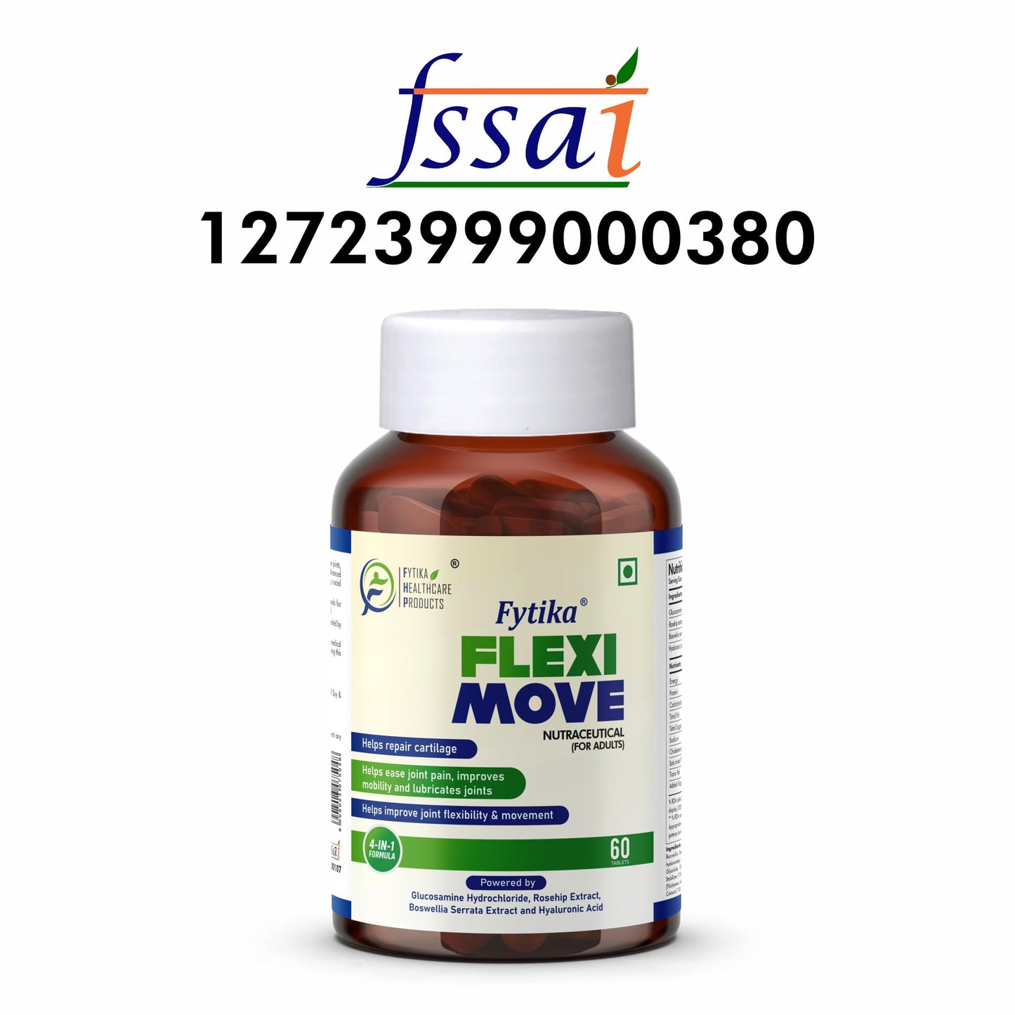 FYTIKA HEALTHCARE PRODUCTS Flexi Move Tablets | Glucosamine, Rosehip Po- image 8