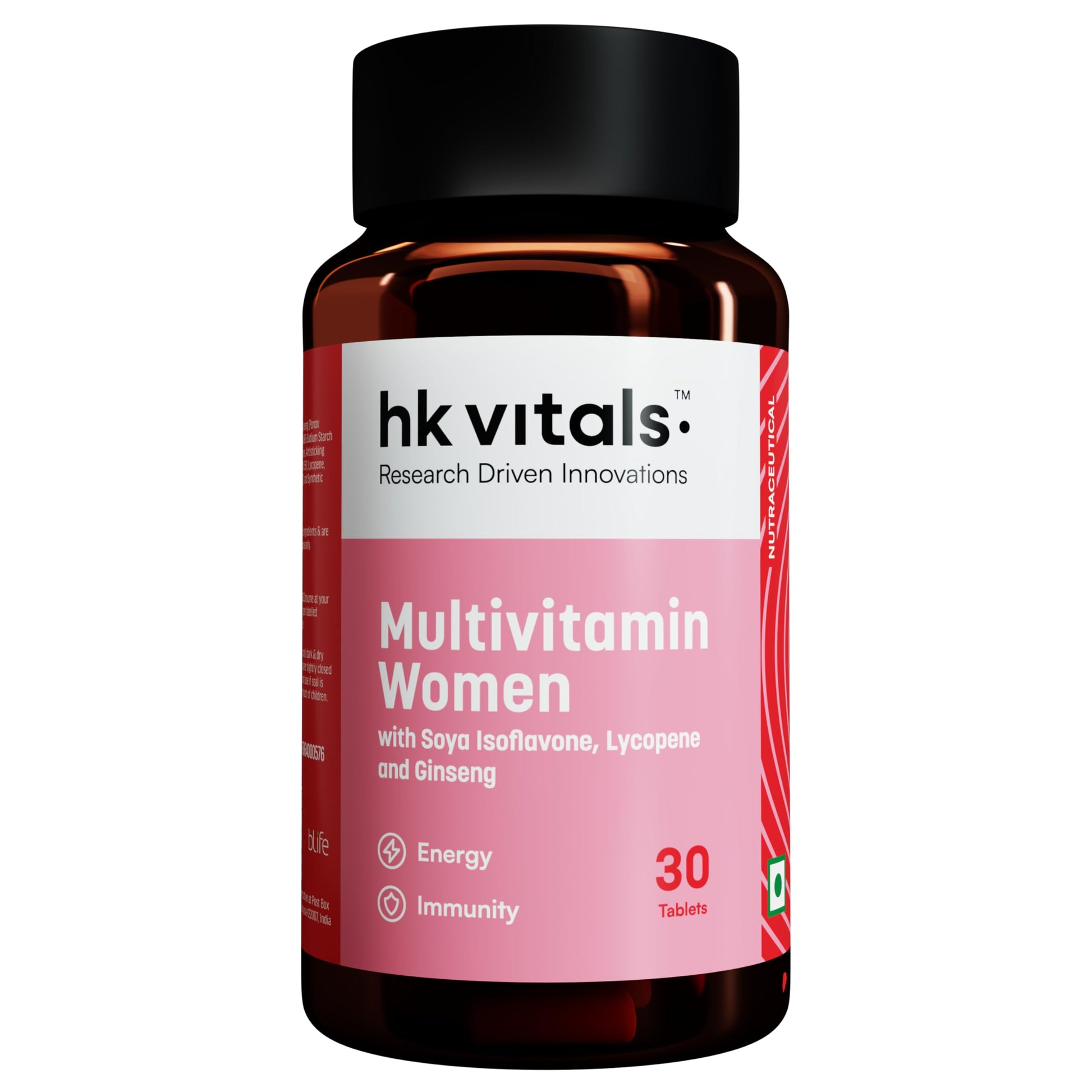 HealthKart HK Vitals Multivitamin For Women (30 Tablets) |With Zinc, Vitamin C,