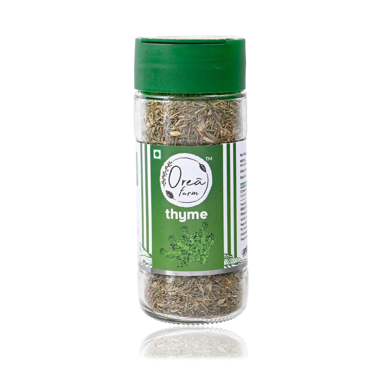 Orea Farm Dried Thyme Leaves 31g, Thyme Herb for Seasoning, Herbal Tea & Italian Cuisine