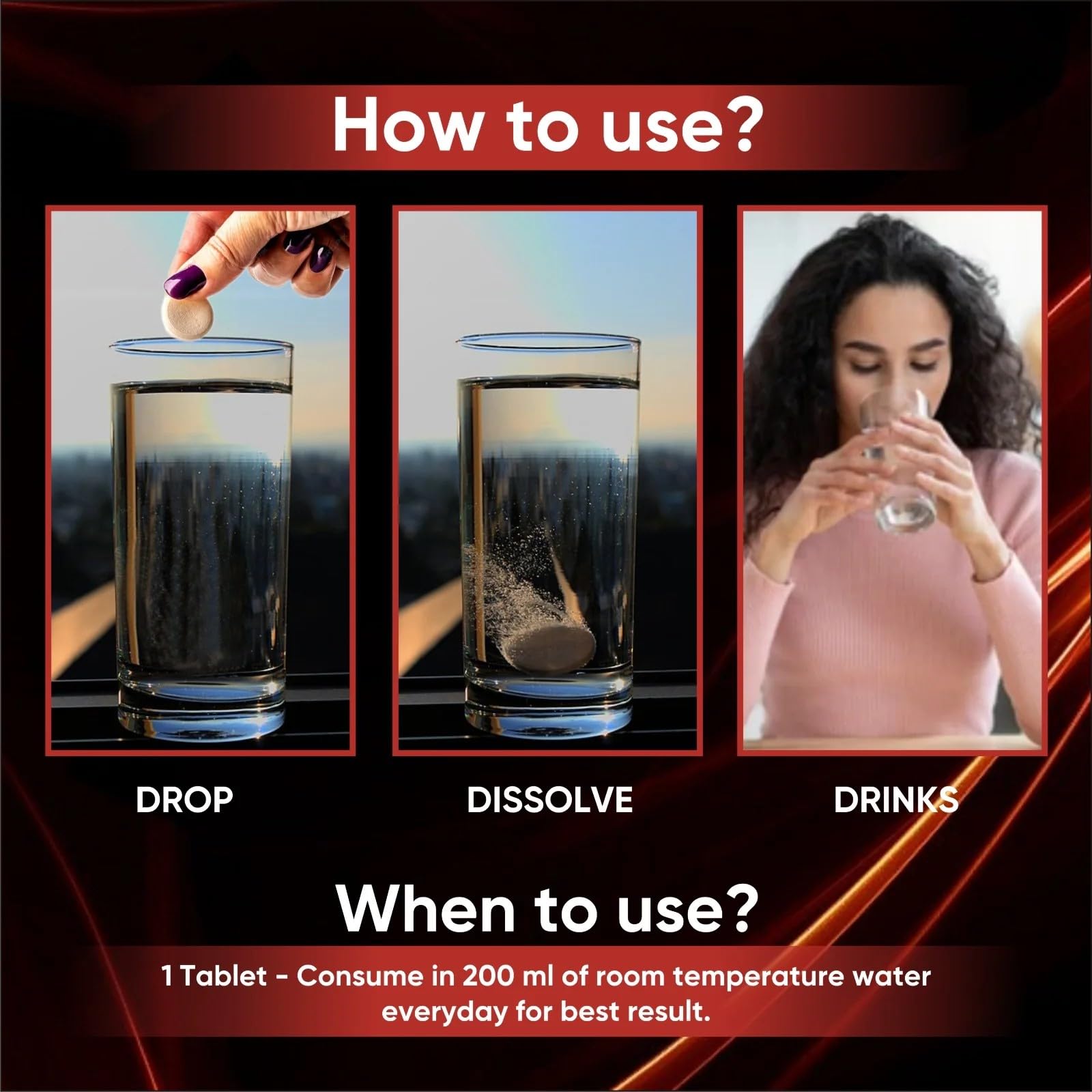 SEARCH WELLNESS Gold Effervescent 15 Tablets (Pack of 1) | Enriched Wit- image 3