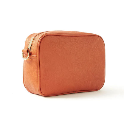 Accessorize London Women's Orange Camera Sling Bag| sling bag for woman latest |crossbody bag for women stylish |Shoulder/Crossbody Bag for Women with Adjustable Sling Srap