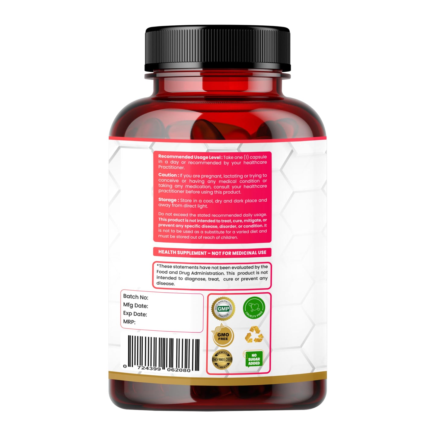 Humming Herbs Rutin 600mg Capsules - Vessel Support & Heart Health Formula with Anti-Inflammatory Benefits- 60 Capsules