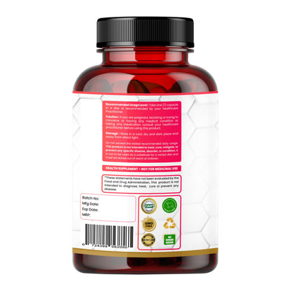 Humming Herbs Rutin 600mg Capsules - Vessel Support & Heart Health Formula with Anti-Inflammatory Benefits- 60 Capsules