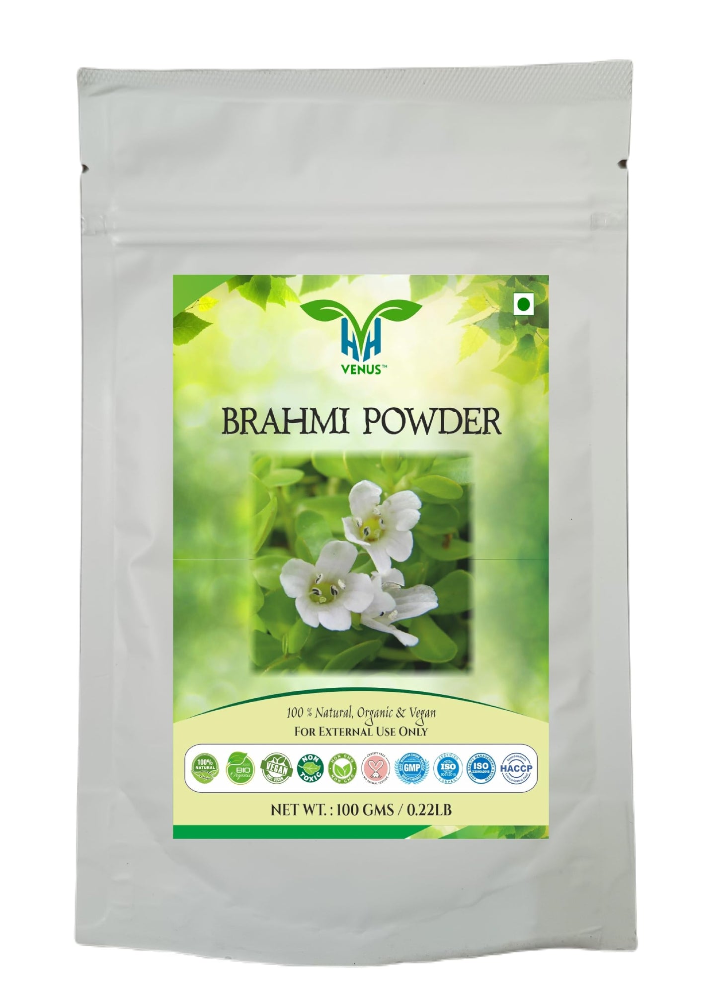 VENUS Unisex Brahmi Powder For Hair Care | Natural - 100% Ground Bacopa Monnieri Plant Powder (100 Grams)